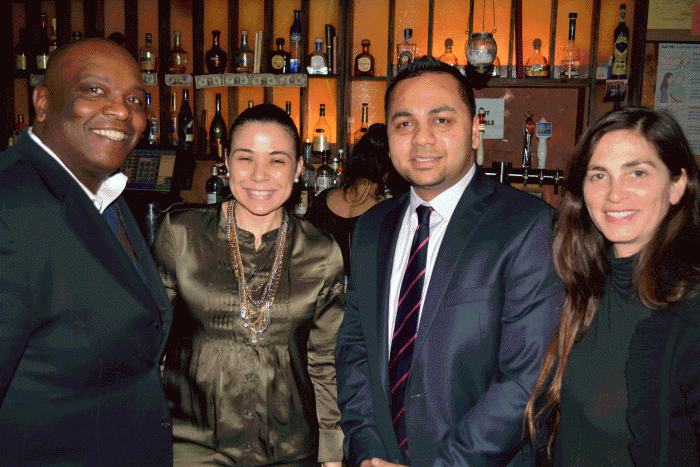 KRVC's Board President Paul Moore and Development Director Farrah Rubin with Representatives from NY Life