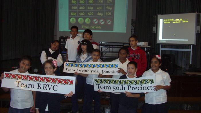 Let the Games Begin! - Team Spirit Abounds as PS 7's Fifth Graders Gear Up to Play Stop Graffiti Jeopardy!
