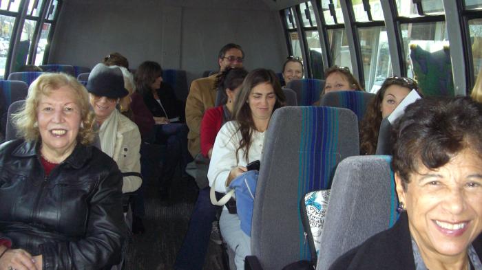 A busload of shoppers traveled from store to store throughout our community to shop 'til they dropped!