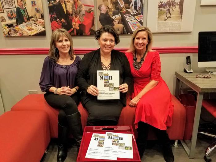 From left to right: Shari Hall, KRVC Development Director; Camelia Tepelus, NYC SBS Fellow/Marble Hill Project Director; Tracy Shelton, KRVC Executive Director