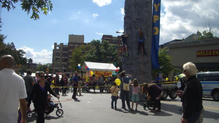 The NYPD's Rock Wall on Riverdale Avenue!